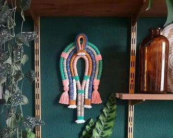 Indigenous wall decoration, macrame wall hanging, macrame tapestry
