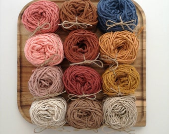 Macrame yarn 2 mm twisted (10/20 m bundle)