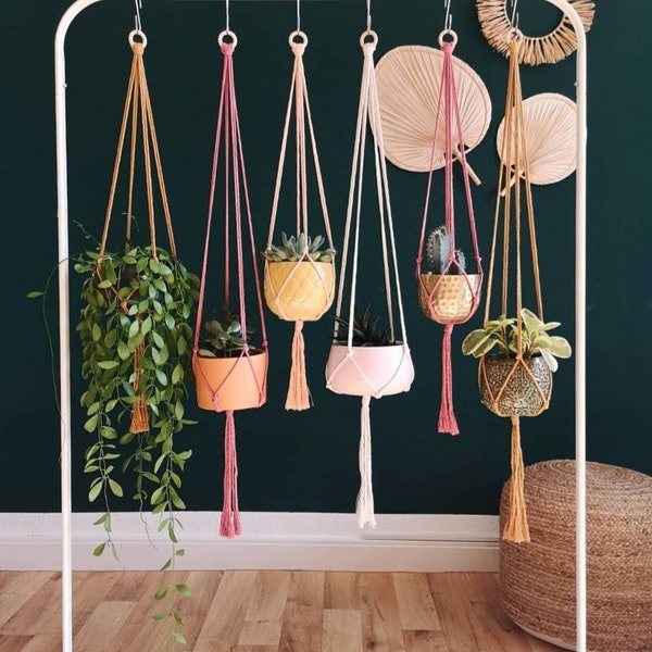 No Schnick-Schnack Blumenampel, Makramee Blumenampel, macrame plant hanger, Blumenampel