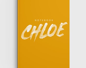 Cuaderno de tapa dura personalizado: Diario personalizado A5/A4, papel rayado/cuadriculado/liso