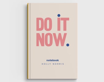 Diario de tapa dura personalizado: papel rayado, cuadriculado o liso de 5 x 7 pulgadas.