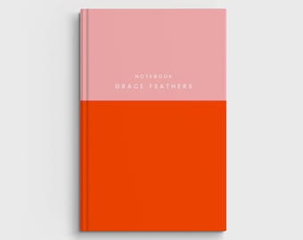 Cuaderno de tapa dura con bloques de color personalizado: Diario personalizado A5/A4