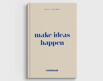 Cuaderno personalizado de tapa dura: Cuaderno personalizado A5/A4, rayado/cuadriculado/liso