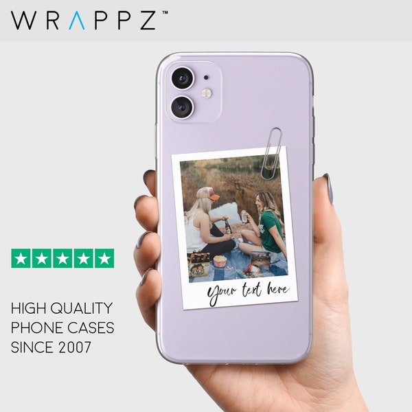 Personalised Photo Custom Phone Case Clear Soft Gel Name Design iPhone. Samsung, Pixel, Huawei, Nokia, Xperia, LG, OnePlus