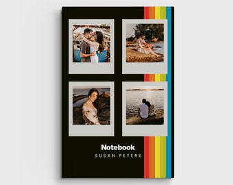Diario de tapa dura con foto personalizado: cuaderno de recuerdo personalizado