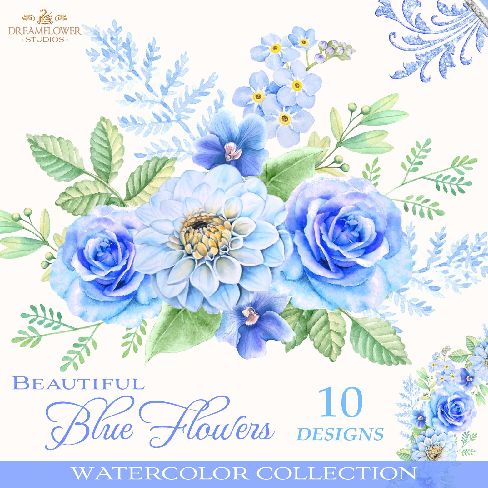 Blue Watercolor Flowers Clipart Blue Flowers Clipart Etsy Blue Watercolor Flowers Clipart Blue Flowers Clipart Etsy