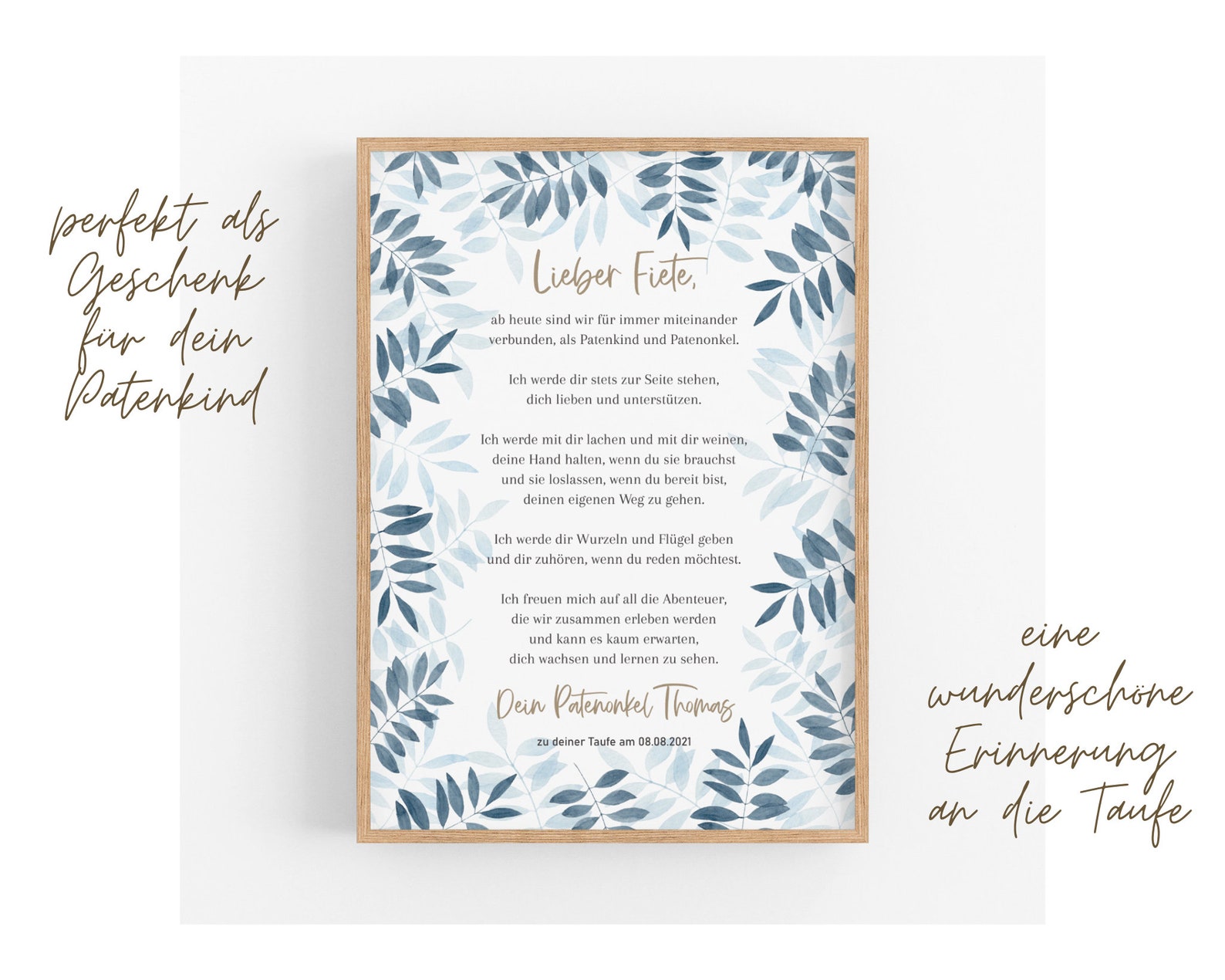 Was Schreibe Ich Meinem Patenkind Zur Taufe www.etsy.com