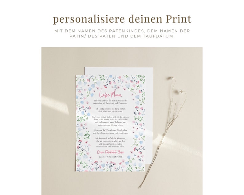 Was Schreibe Ich Meinem Patenkind Zur Taufe Brief an Patenkind zur Taufe / Taufbrief / Taufgeschenk von - Etsy México