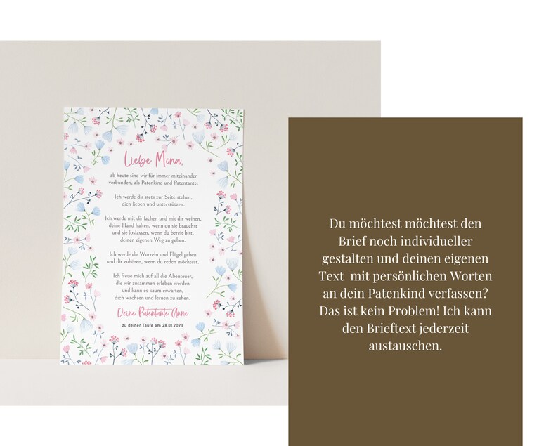 Was Schreibe Ich Meinem Patenkind Zur Taufe Brief an Patenkind zur Taufe / Taufbrief / Taufgeschenk von - Etsy México