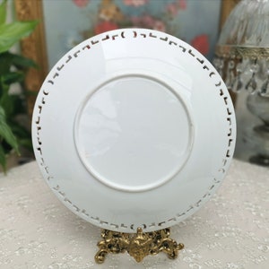 Minton porcelana llave griega perforada borde celadon molido | Etsy