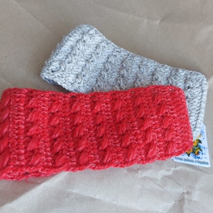 Knitted wool headband, ear warmer, warm earmuffs
