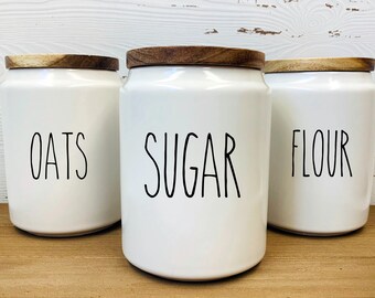 céréales de stockage des conteneurs jar thé bidons café Rétro vintage cuisine tin