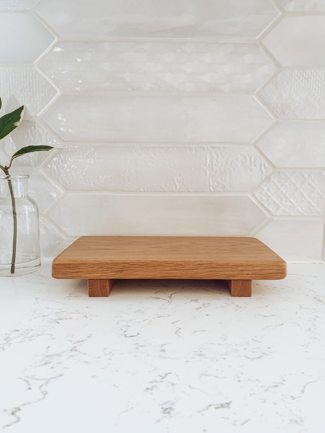 Kitchen Countertop Tray Handmade Wood Tray Soap Dispenser Tray