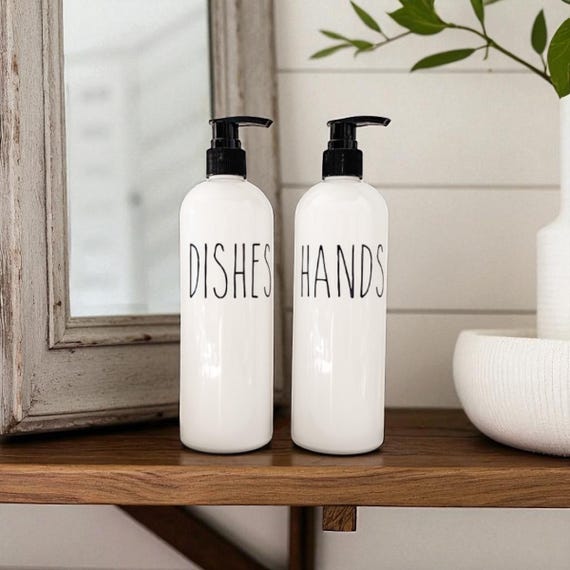Buy 16 Oz Rae Dunn Inspired Soap Dispenser Set, Dish & Hand Soap