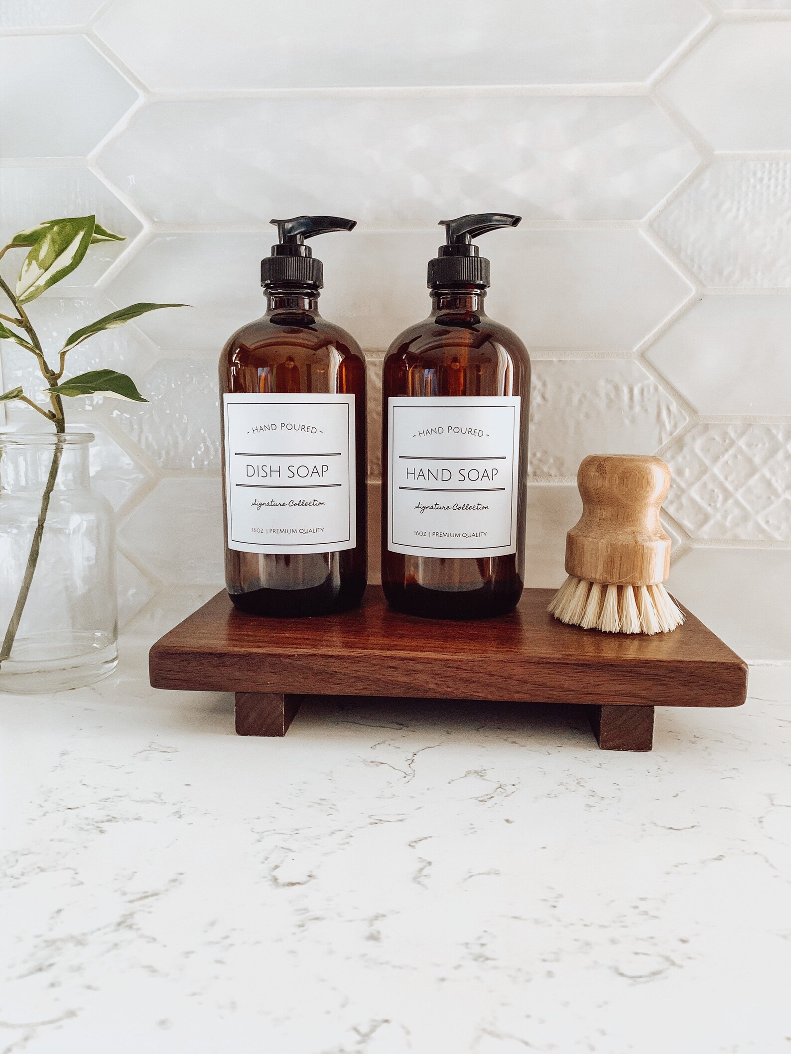 Hand and Dish Soap Dispensers amber Glass Bottle With Etsy Canada