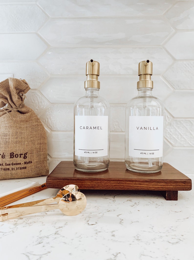 Empty Coffee Syrup Bottles Refillable Glass Syrup Bottles Etsy