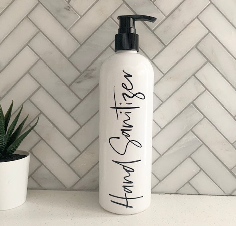 16 Oz White Shampoo/conditioner Reusable Bottle Bathroom Etsy