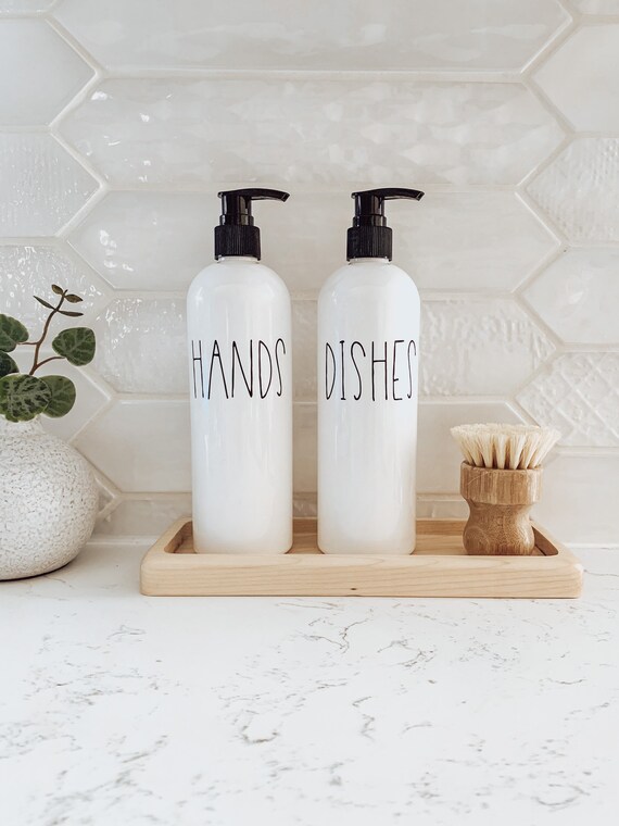 Soap Dispenser & Tray Set For The Kitchen