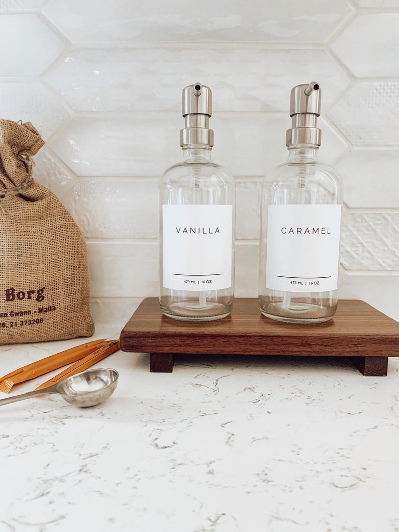 Empty Coffee Syrup Bottles Refillable Glass Syrup Bottles Etsy