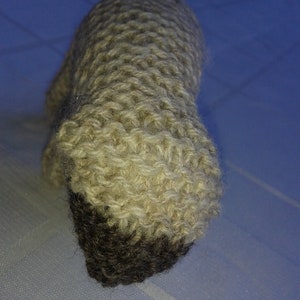 Knitted lamb with dark nose, Waldorf style image 4