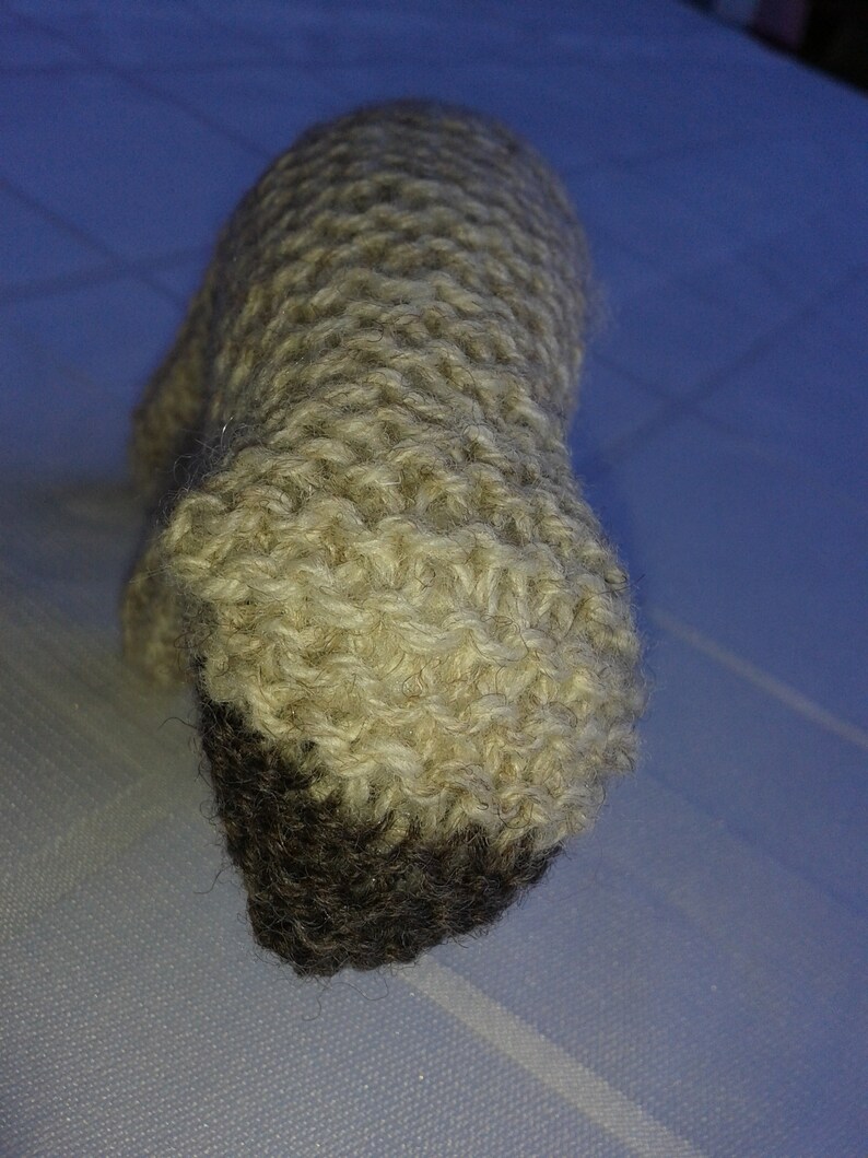 Knitted lamb with dark nose, Waldorf style image 4