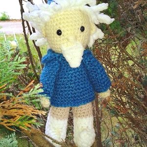 Sandman crocheted, Sandman Amigurumi crocheted approx. 25 cm, in blue dress, 25 cm high