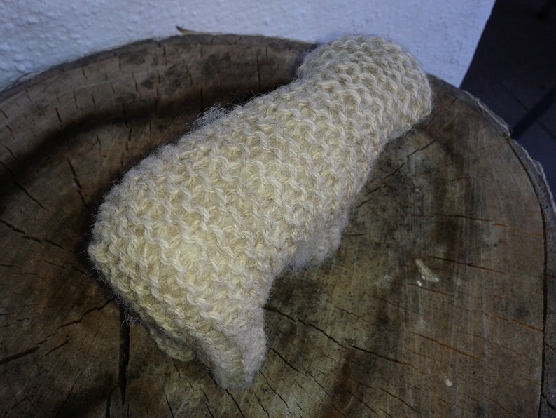 Knitted lamb with dark nose, Waldorf style image 6