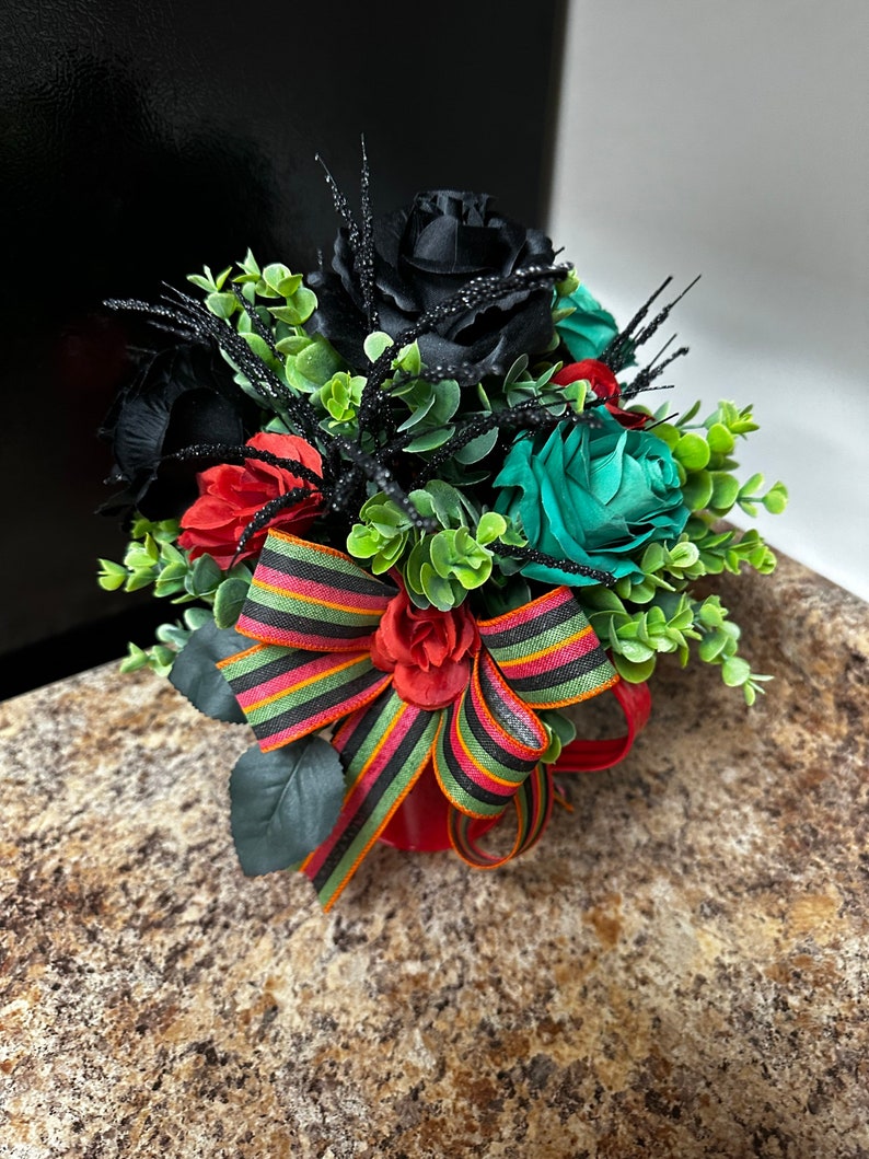 Black History Month Floral Arrangement for Entryway Table Etsy