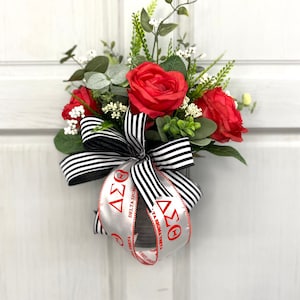 1913 Delta Sigma Theta Sorority Inc. Door Hanger, DST Floral Arrangement, Deltaversary Centerpiece for Delta Dear