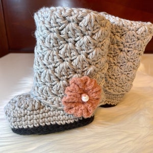 Newborn Baby Clothes, Baby Booties, 0-3 Month, 0-6 Month, Baby Shower, Winter Baby Shoes, Crochet Baby Booties, Handmade Baby Shoes