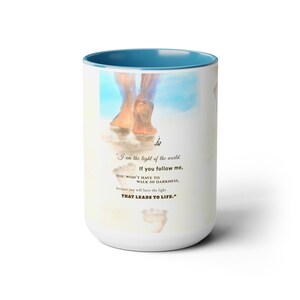 Two-Tone Coffee Mugs, 15oz