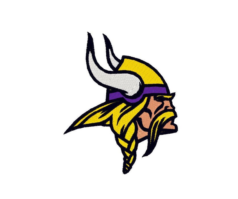 football embroidery design INSTANT DOWNLOAD Minnesota Vikings pes