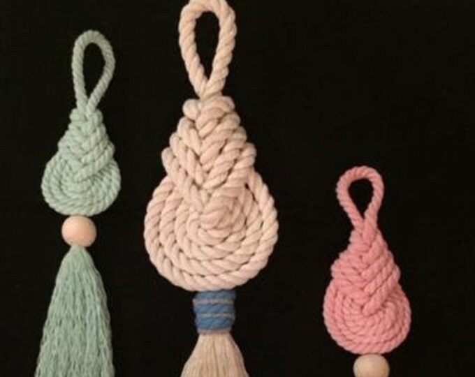 Macrame Pipa Knot Macrame Tassel Macrame Wall Hanging Etsy