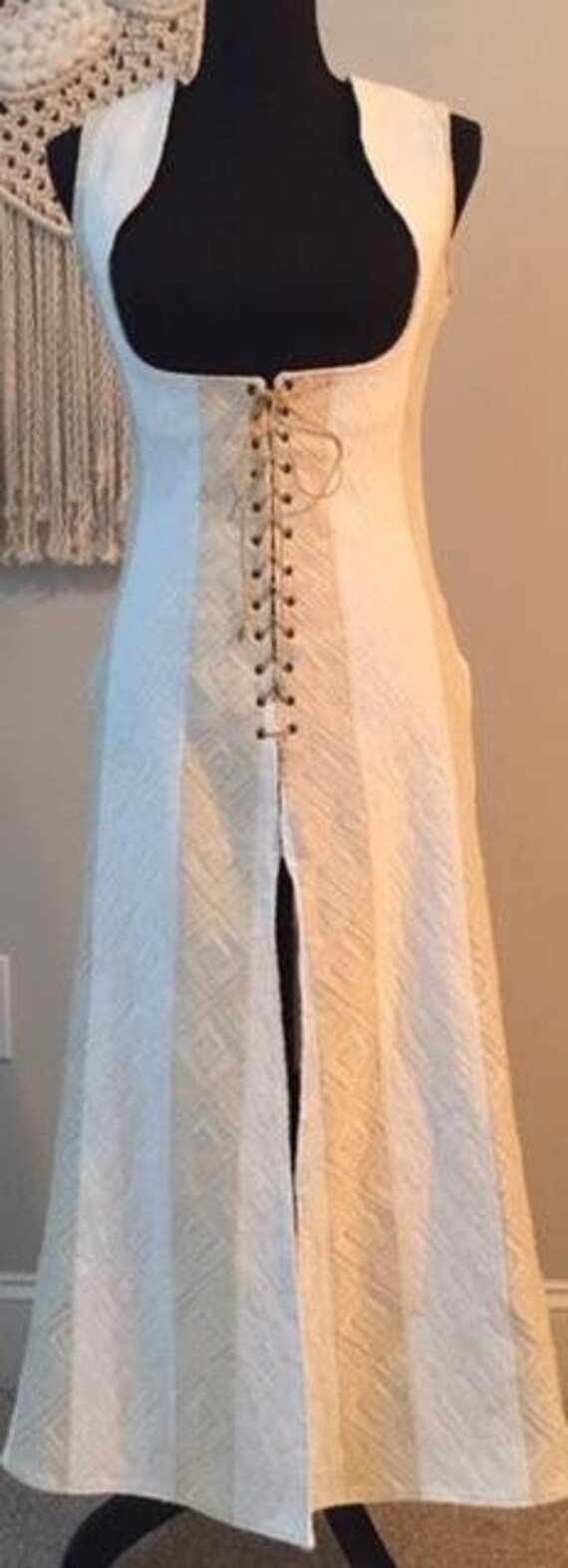 Vintage Medieval Renaissance Lace Up Corset, Under