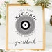 For the Record Sign Sign Our Record Guest Book Record - Etsy