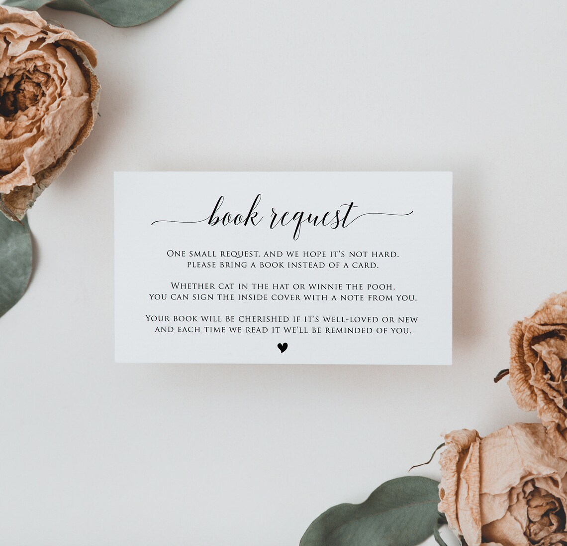 Baby Book Request Card Bring a Book Invitation Book Request Etsy