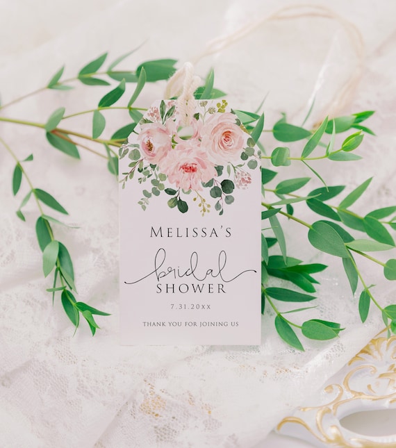 Editable Bridal Shower Favor Tags Printable Bridal Shower - Etsy
