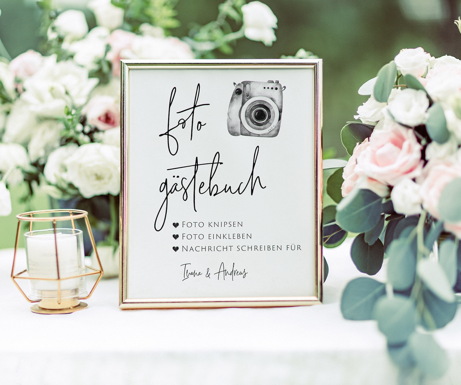 Foto Gästebuch Schild Photo Guestbook Sign German Deutsch Etsy