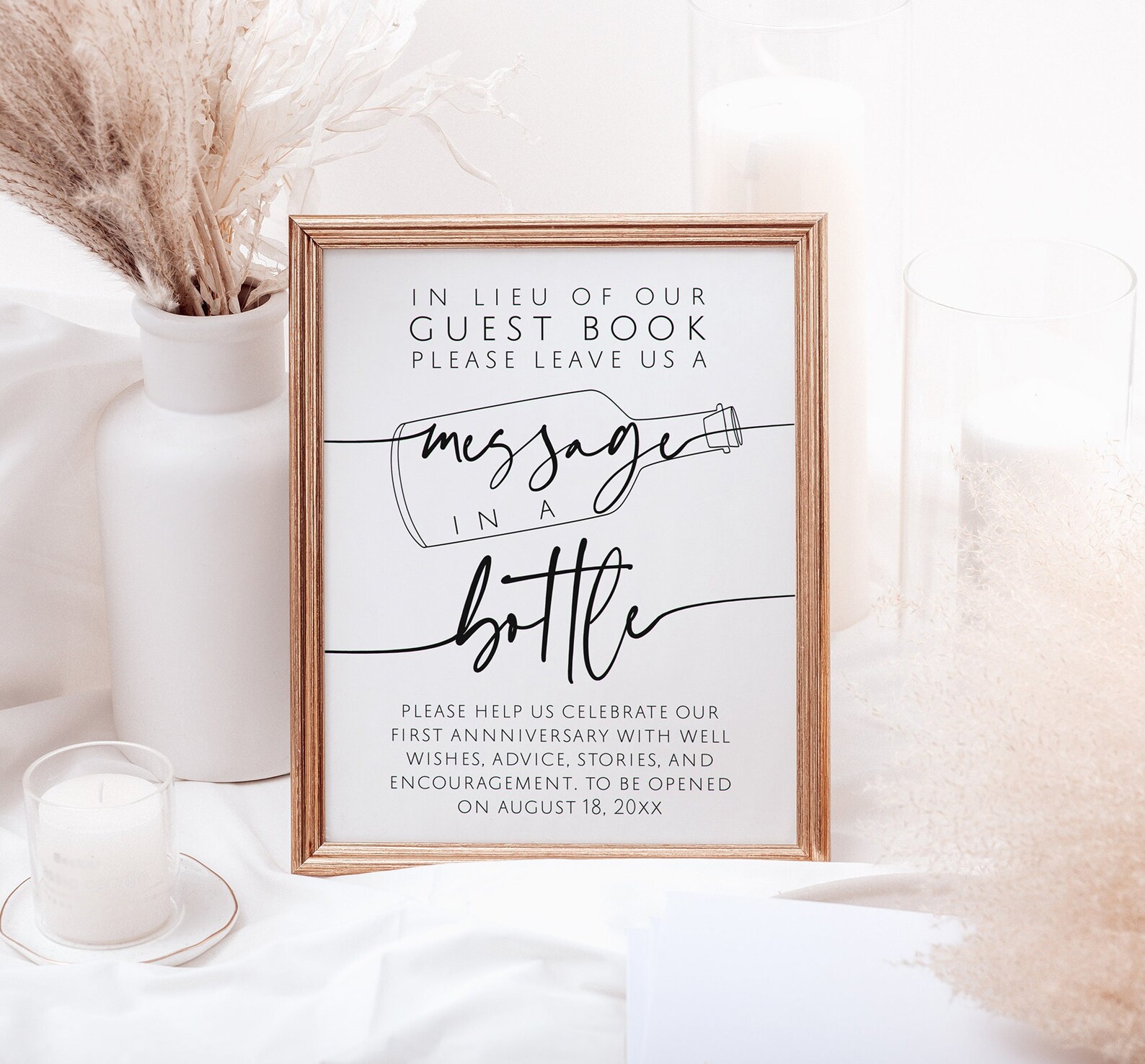 Message in A Bottle Sign Message in a Bottle Printable - Etsy