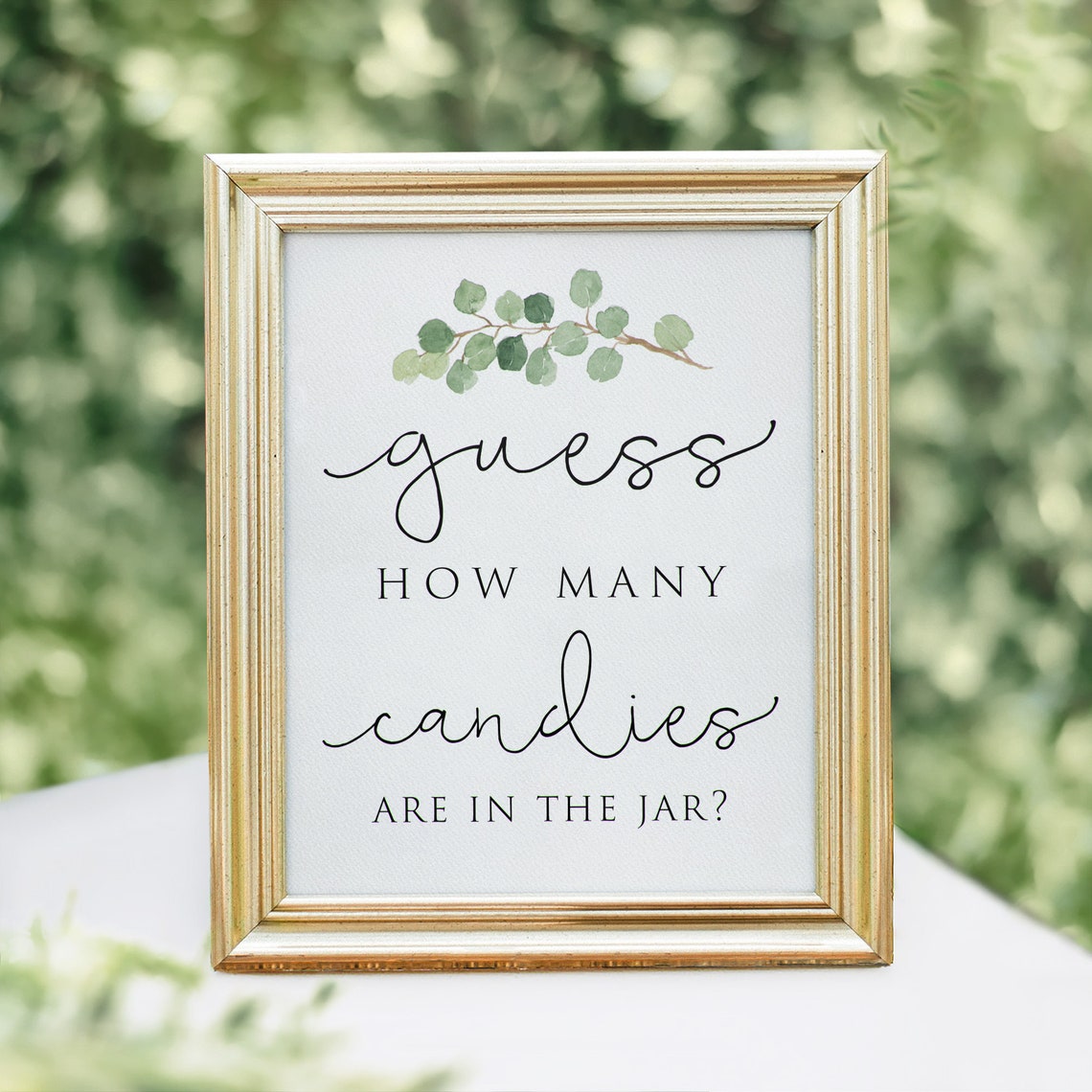 Guess How Many Candies Game Guess How Many Candies Sign Baby - Etsy