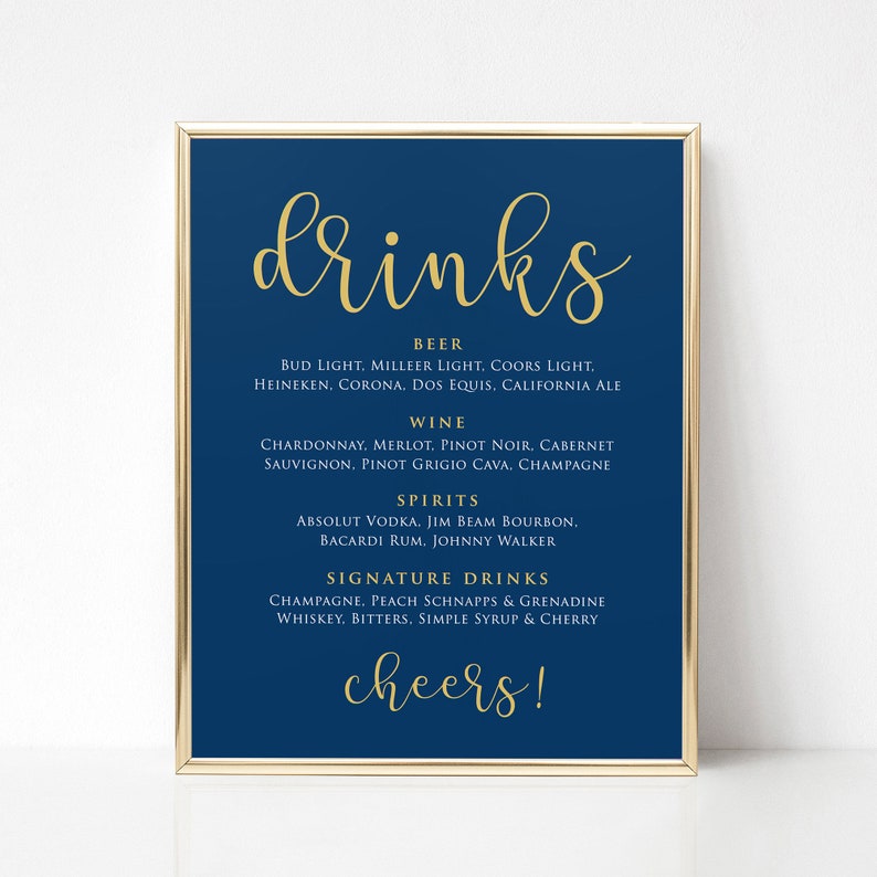 Download 8x10 Bar Menu Template Printable Bar Menu Bar Menu Wedding Sign Printable Bar Menu Sign 5x7 Wedding Bar Menu Bar Menu Sign Bar Sign Home Living Home Decor Delage Com Br
