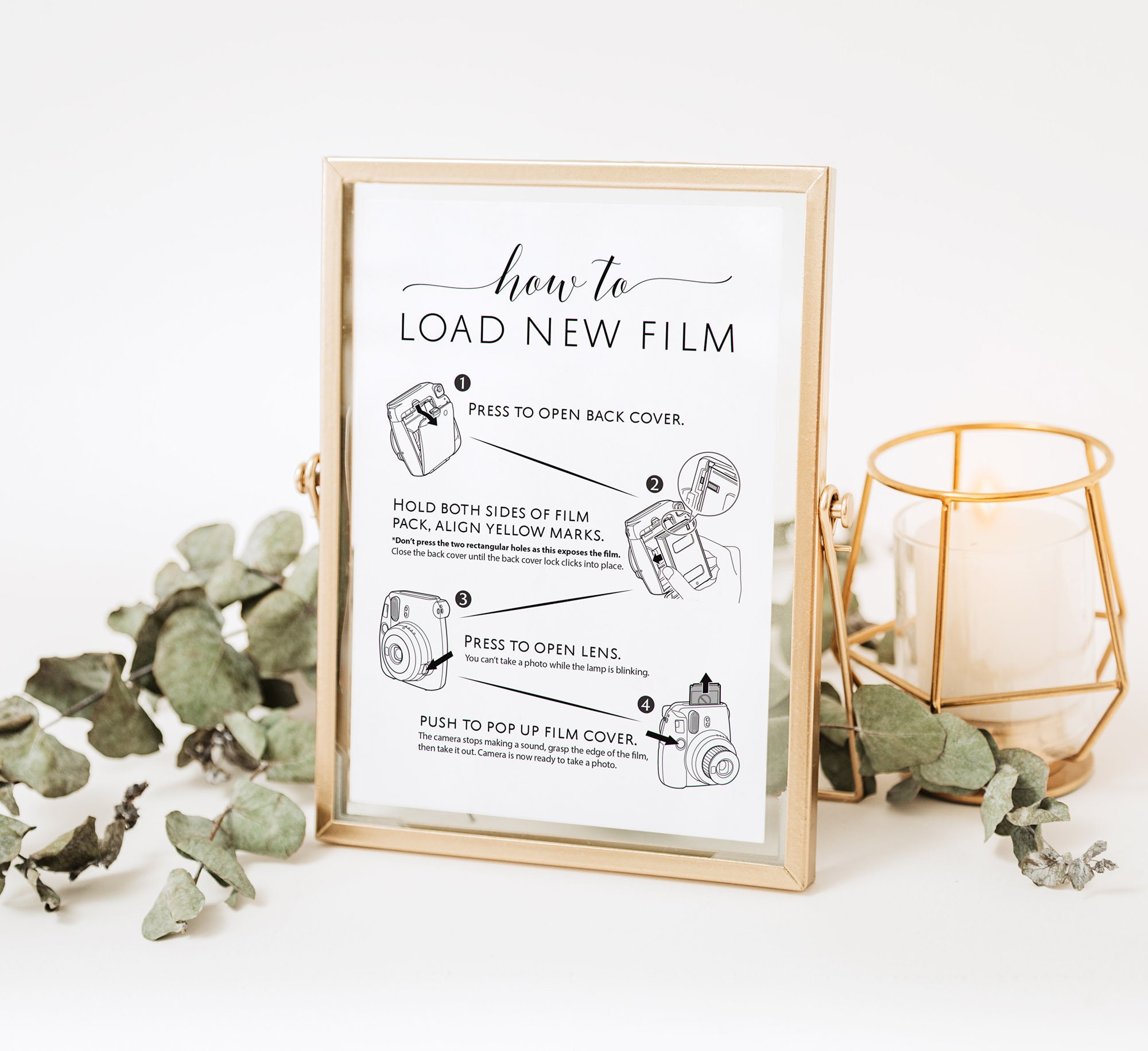 Instax Mini 9 Instructions Instax Guest Book Sign Instax Etsy UK