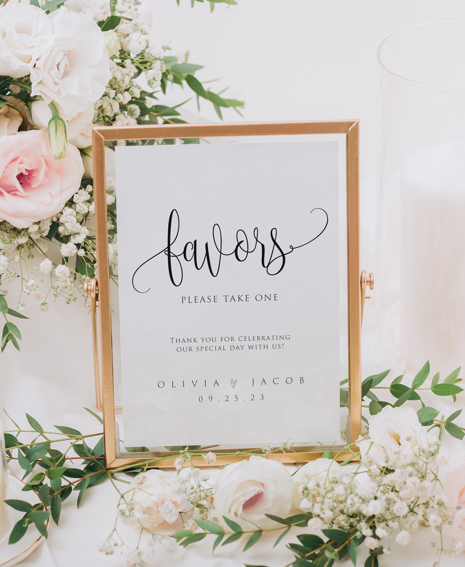 Modern Printable Wedding Favors Sign Template Printable - Etsy