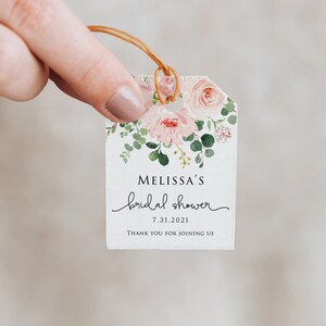 Editable Bridal Shower Favor Tags, Printable Bridal Shower Favor Tag ...