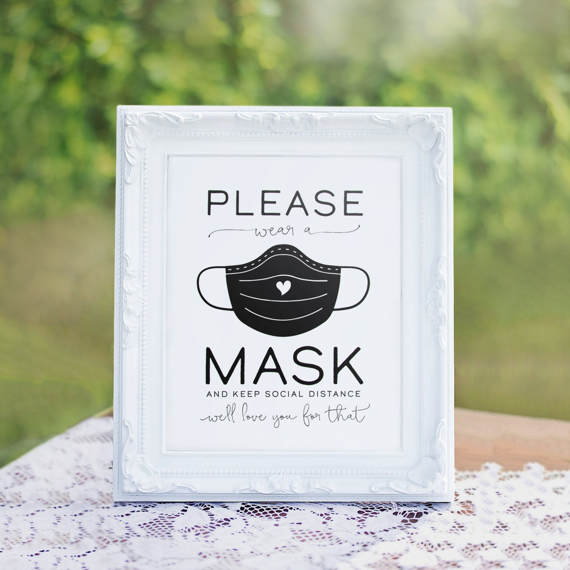 Wedding Mask Sign Mask Sign Mask Sign For Wedding Masks Etsy