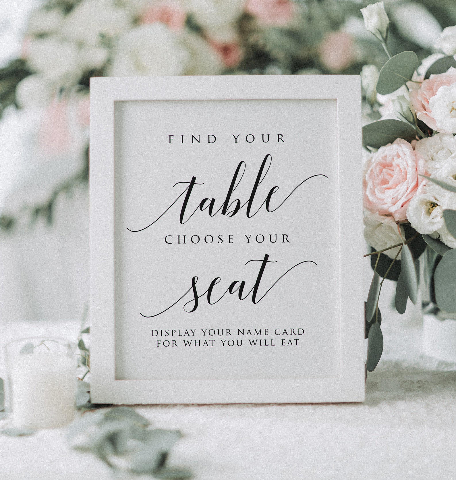 Find Your Table Sign Please Find Your Seat Sign Take Your Etsy