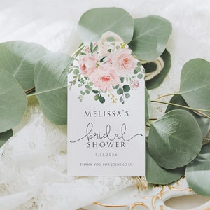 Editable Bridal Shower Favor Tags, Printable Bridal Shower Favor Tag ...