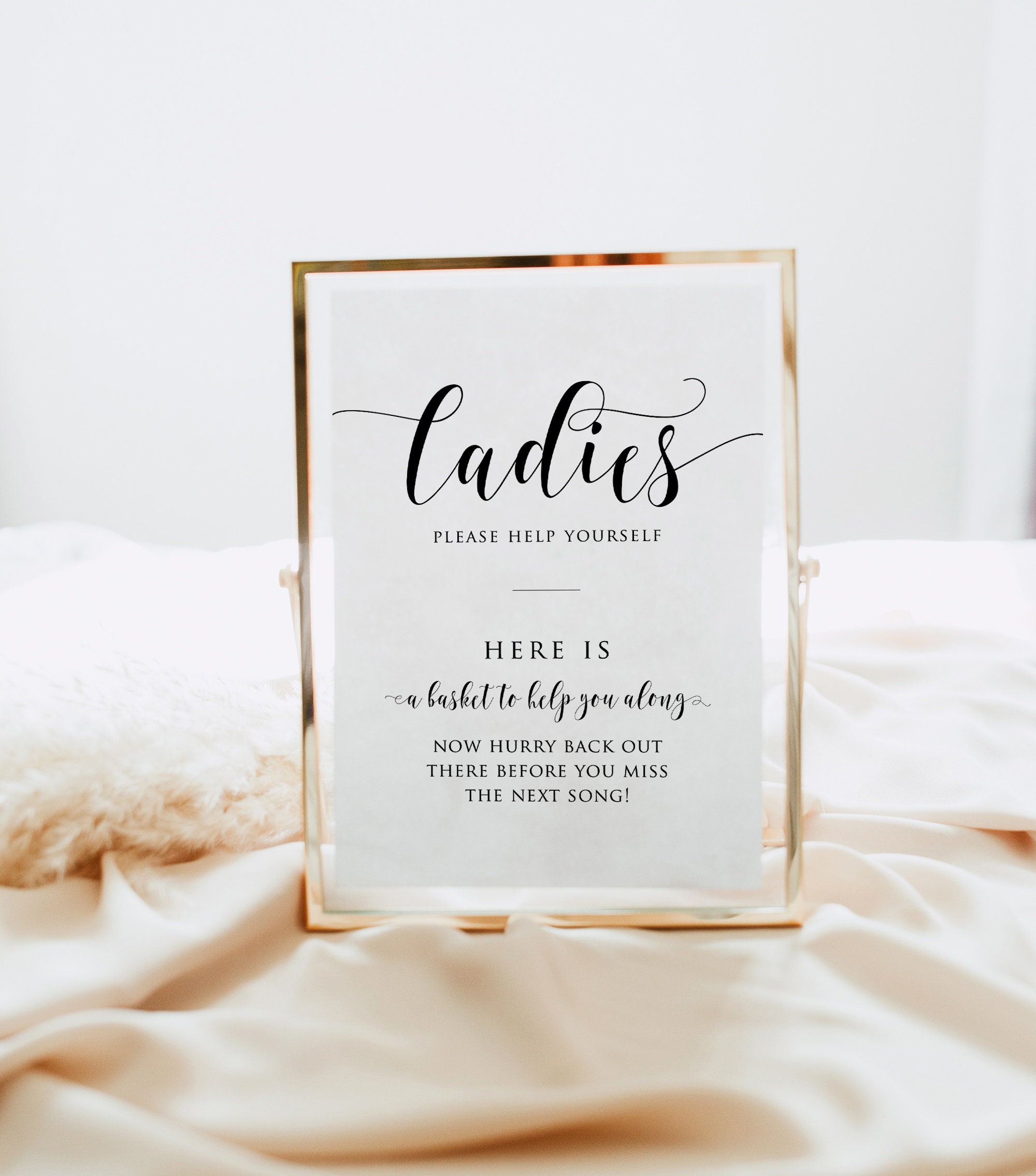 Wedding Bathroom Basket Sign Printable Wedding Bathroom Sign Etsy Ireland