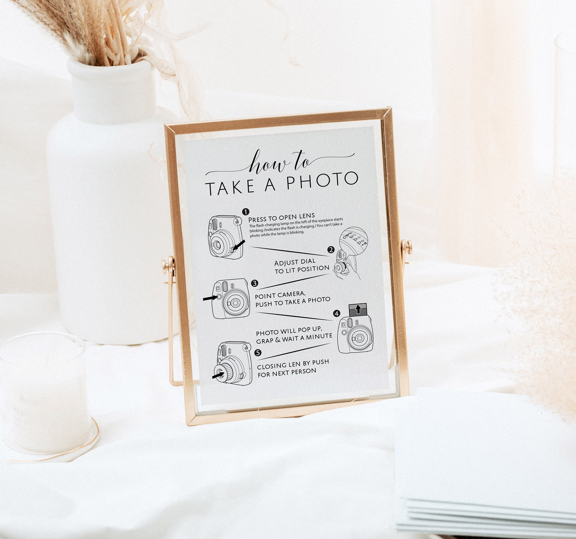 Instax Mini 9 Instructions Instax Guest Book Sign Instax Etsy Canada