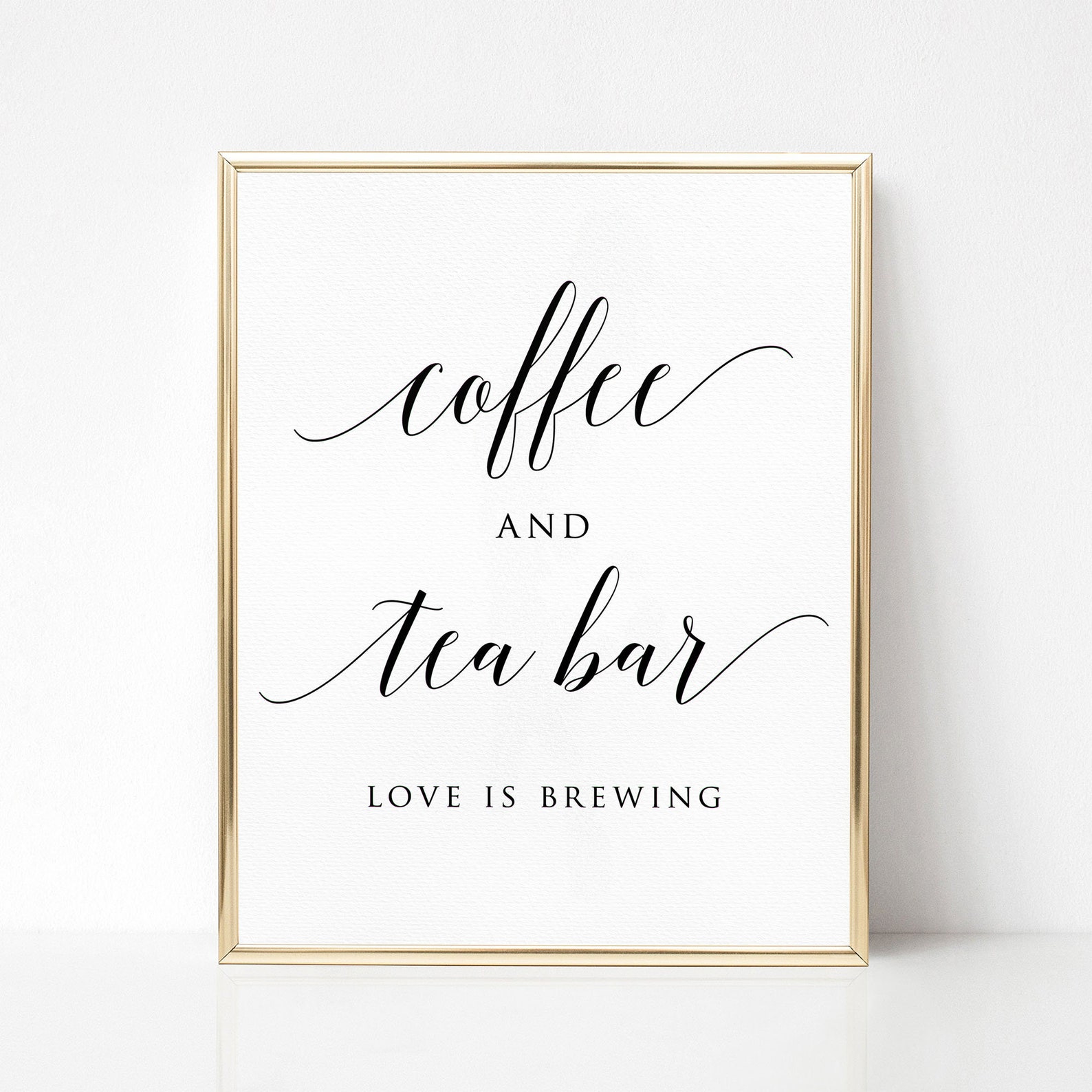 Printable Coffee and Tea Bar Sign Coffee and Tea Station - Etsy